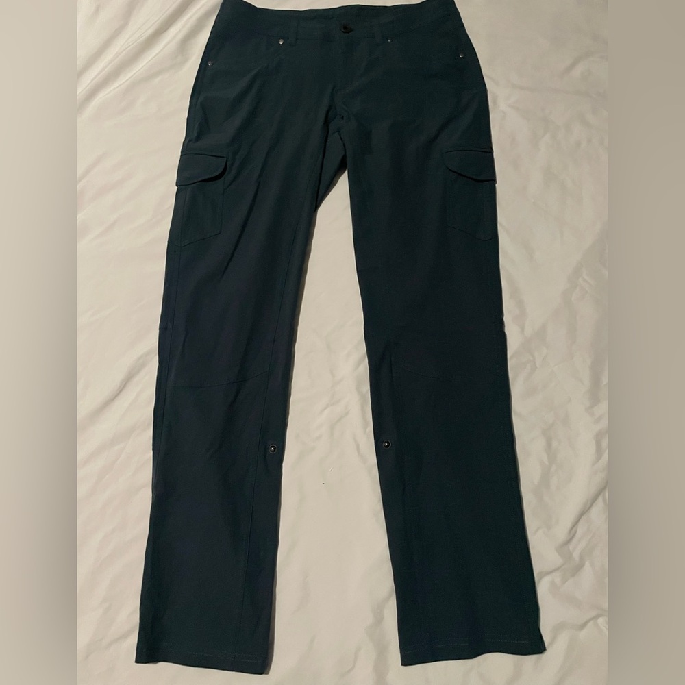 Kuhl Pants Womens Size 8 Reg Blue Freeflex Roll Up Cargo Outdoor Hiking - Picture 5 of 11